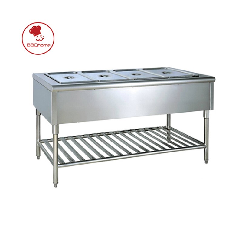 Tủ giữ nóng thức ăn 4 khay (không mái)
