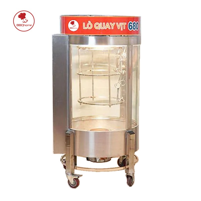 Lò Quay Vịt Kính Xoay 680