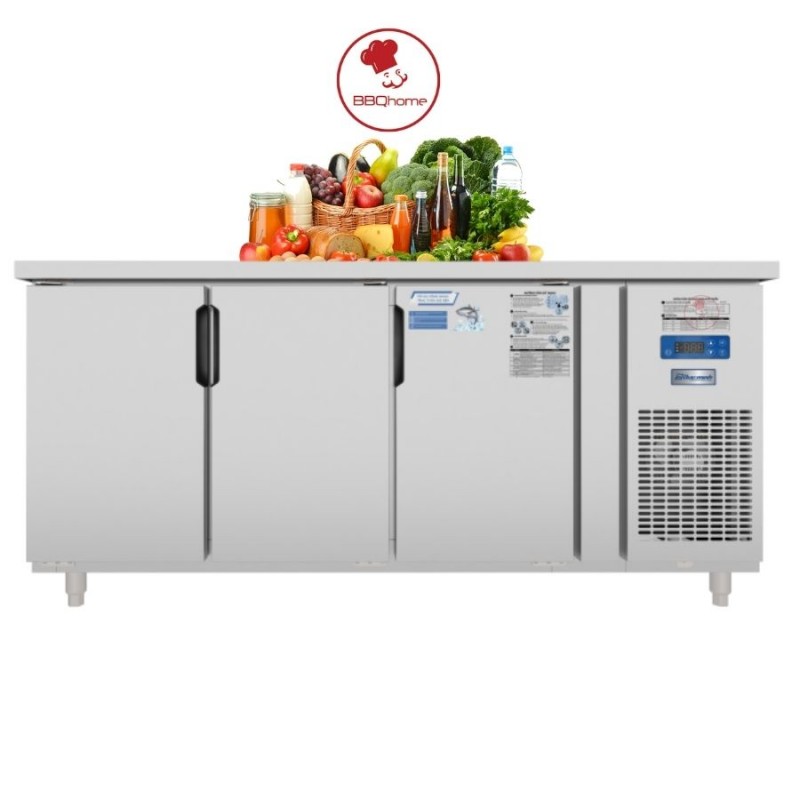 BÀN MÁT CÔNG NGHIỆP 3 CÁNH INOX